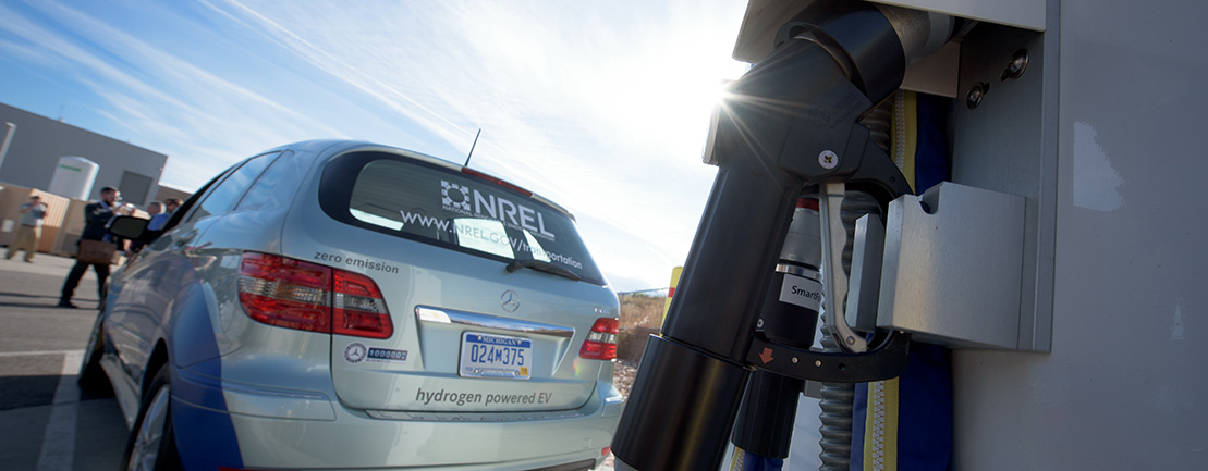 A 700 bar hydrogen fueling station at NREL's Energy Systems Integration Facility is the first of its kind in Colorado and in the national lab system.
